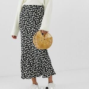 ASOS Midi Daisy Print Skirt Size 4